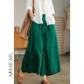 Women's Pants Summer Nine-point Wide Leg Pants Casual Loose Street Straight Pants Oversize Trousers Korean Fashion Streetwear.
