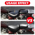 PU Leather Motorcycle Drive Seat Cover Rear Passenger Pad Cushion Cover For Yamaha XVS250 Drag Star V Star 250 DS250 1996-1997.