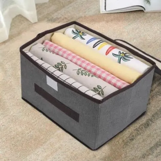 Home%20Fabric%20Folding%20Storage%20Storage%20Box%20With%20Lid%20Dustproof%20Portable%20Box%20Clothing%20Sundries%20Multifunctional%20Storage%20Box%20-%20Image%203