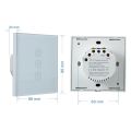 Tuya Wifi Smart Curtain Switch Wifi Touch Dimmer Light Switch for Lights Work Smart Life With Alexa Voice Control. 