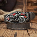A Men's and Women's Casual Retro Belt Western Style! PU Leather Belt with Metal Buckle, Suitable for Daily Work Wear. 