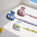 3 pieces of cute eye-shaped toothbrush holders - Dopamine color travel set, dust-proof toothbrush cover.