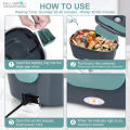 HOMEFISH 1.5 L 60W Electric Lunch Box Food Warmer Portable Food Heater for Car Or Home - Leak Proof 304 Stainless Steel Liner. 