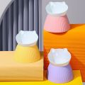 1pc Elevated Cat Bowls with Raised Stand,15 Tilted Cat Design Neck Guard Stand Pet Food Water Feeder Bowl for Cats Or Small Dogs. 