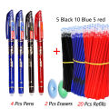 26 Pcs/Set Kawaii Erasable Pens 0.35mm Gel Pen Waterproof Gel Ink Stationery School Writing supplies for Notebook Office Student. 