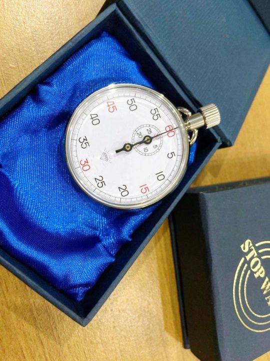 Silver Diamond Mechanical Stopwatch