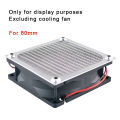 Anti rust aluminum dust mesh cover for axial flow fan cooling fan 60mm 80mm 92mm 120mm - silver.