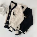Women's Korean Fashion New Korean Loose Long-sleeved Knit Sweater Cardigans Outwear Coat. 