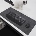 Soft Breathable Large Computer Desk Mat Wool Felt Laptop Anti-Slip Mats Gamer Mouse Pad Simple and Comfortable for Cold Weather.