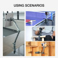 LEAPLIGHT Photography C Clamp Aluminum Table C-clamp with 1/4" NATO Desktop Camera Mount for Magic Arm Video Camera Light Stand.