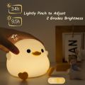 DoDo Duck Night Light Cute Duck Silicone Dimmable Nursery Nightlight Rechargeable LED Bedside Lamp Baby Bedrooms Living Room. 
