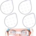 1Pair Plastic Ventilated Eye Shields Cover Transparent Surgery Eye Protection Breathable Small Hole. 