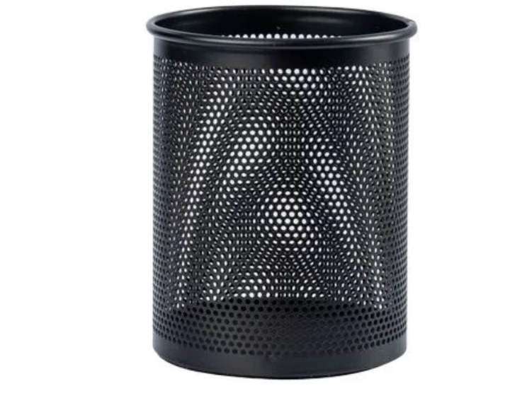 Pen%20Holder%20Round%20or%20Square%20Mesh%20steel%20body%20Black%201%20pcs%20-%20Image%203