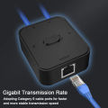 2 Port 1000Mbps Gigabit Network Switch RJ45 Switch Network Splitter Cable Extender Selector Power Free 2 Way adapter Connector. 