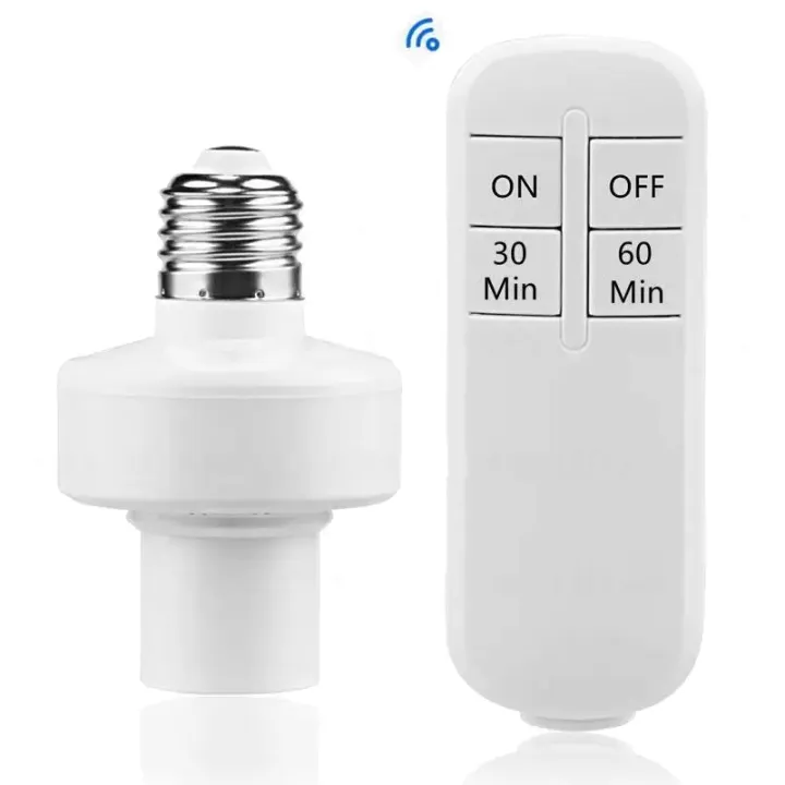 Led Remote Control Socket E27 Wireless Remote Control Lamp Holder Socket Lamp Bases for LED Bulb ...