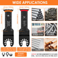 12Pcs Extra Long Oscillating Saw Blade Set Bi-Metal Oscillating Multitool Blade Precise Cut for Soft Metal Wood Plastic Nails. 