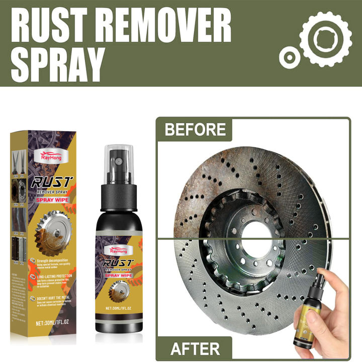 Metal Rust Remover Spray - Fast Acting Alloy Wheel Cleaner & Polish ...