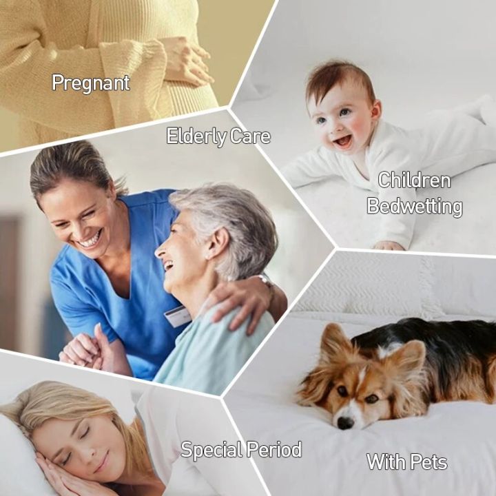 Waterproof%20Mattress%20Protector,%20Breathable%20Noiseless%20Mattress%20Topper,%20Bed%20Smooth%20Jersey%20Mattress%20Cover%20Fully%20Fitted%20Sheet%20-%20Image%203