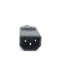IEC 10A 250V Straight Cable Plug Connector Rewireable C13 C14 Plug Rewirable Power Connector 3 pin AC Socket.
