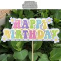 2025 New Happy Birthday Flower Metal Cutting Dies for Decoupage Card Making Scrapbook DIY Card Album Craft Decorations. 