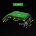 Fish Tank Lawn Turtle Basking Platform Turtle Climbing Platform with Suction Cup Simulation Turf Turtle Ramp Ladder for Aquarium. 
