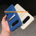 Case for Google Pixel 10 Pro 9 8 Liquid Silicone Card Holder Soft Phone Skin Cover 10 Pro XL Shockproof Back Pocket Wallet Funda.