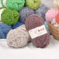 50g/Bundle Chenille Yarn Soft Thin Coral Velvet Towel Threads For Knitting Crochet Yarn Hand Knitting Crochet DIY Sweaters Dolls. 