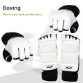 Taekwondo  Leather Foot Gloves Sparring Karate Ankle Protector Guard Gear Boxing Martial Arts Sock Adult Kid. 