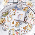 45pcs My cat Decorative Stickers Adhesive Stickers DIY Decoration Diary Japanese Stationery Stickers. 