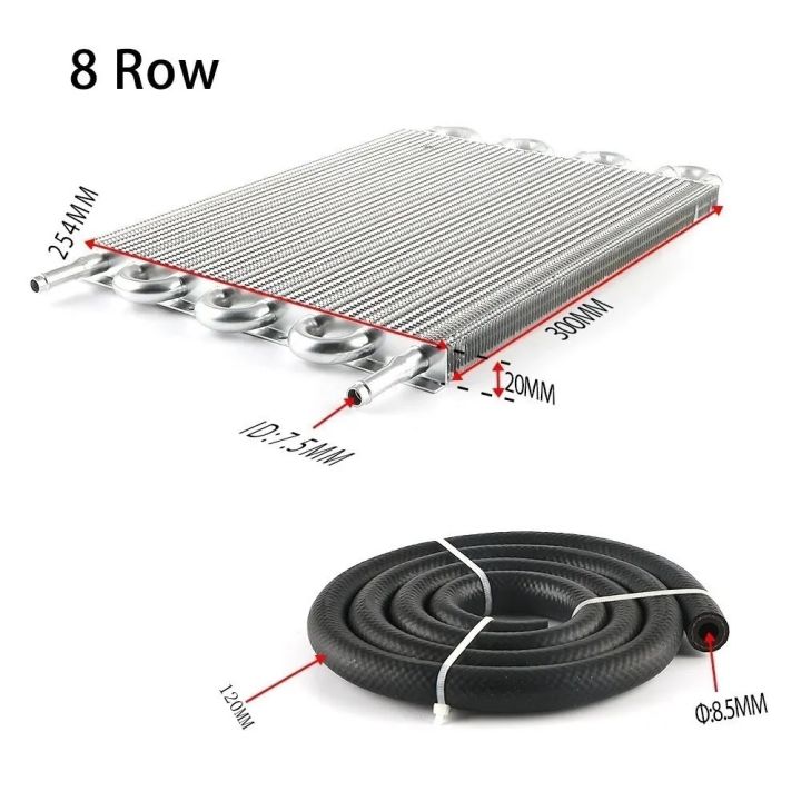 Universal%208%20Row%20Transmission%20Radiator%20Oil%20Cooling%20&10%20Inch%2012V%20Car%20Air%20Conditioning%20Radiator%20Slim%20Fan%20Cooler%20(Non%20Combination)%20-%20Image%203