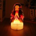 Anime Figures 3D Lamp Tanjirou Nezuko Zenitsu Led Night Light Remote Control Smart Touch Lamp Room Decor Birthday Christmas Gift. 