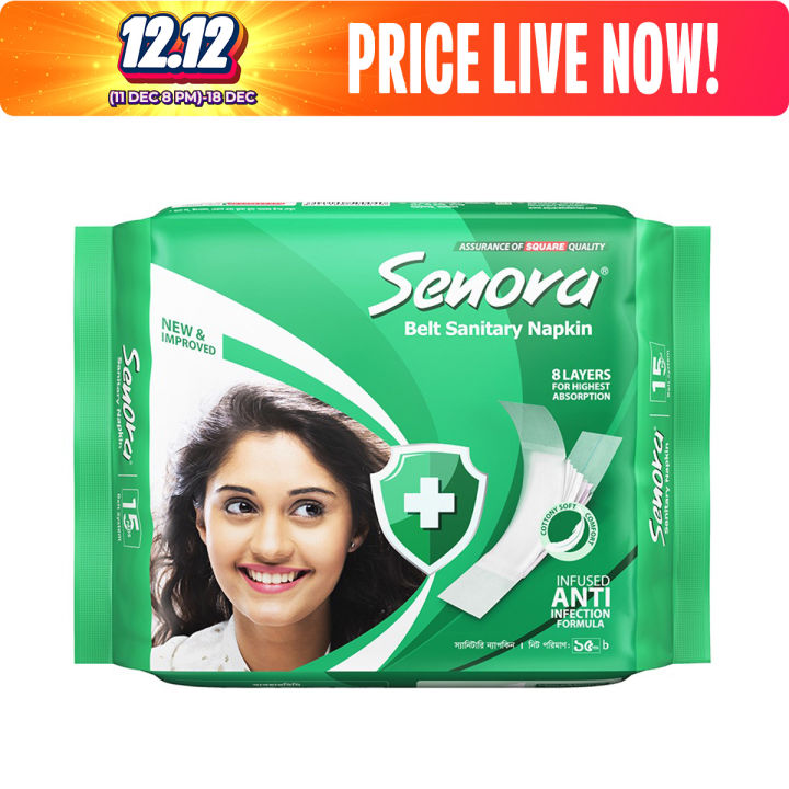 Senora Belt Sanitary Napkin - 15 Pads