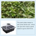 1-5PCS Planting Seed Cover Nursery Tray Box 12 Holes Plant Seedling Germination Planting Pot Mini Greenhouse Plant Starter Tray. 