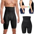 【Wireless】 Men Body Shaper Tummy Control Shorts Shapewear Belly Girdle Boxer Briefs High Waisted Slimming Underwear Leg Compression.