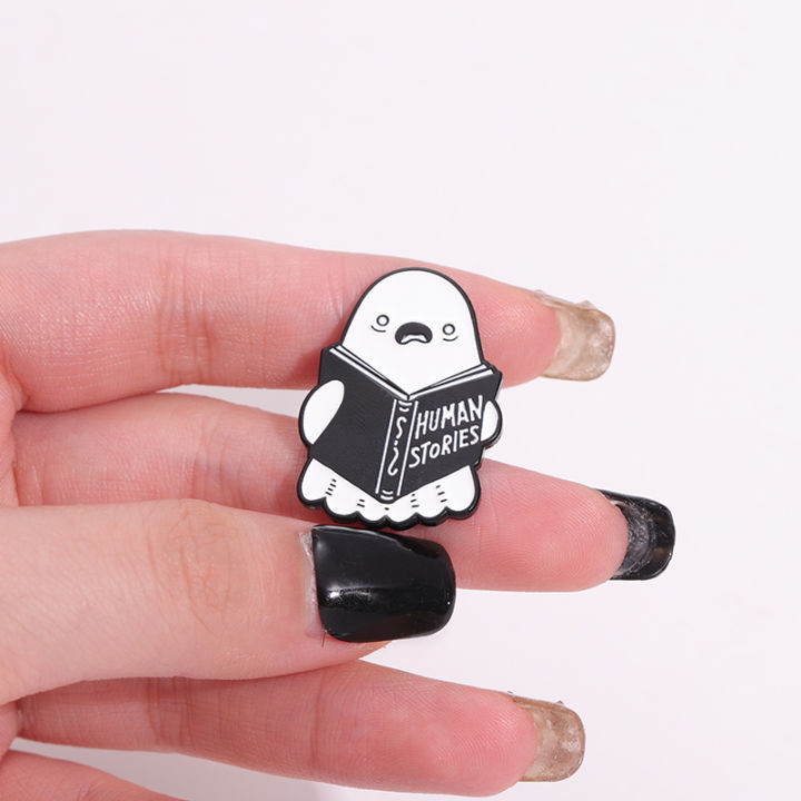 Cartoon%20Ghost%20Boo%20Enamel%20Pins%20Human%20Stories%20Book%20Creative%20Brooches%20Halloween%20Backpack%20Clothes%20Lapel%20Badge%20Gift%20for%20Kids%20Friends%20-%20Image%202