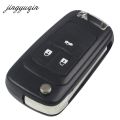 jingyuqin 10pcs 2/3/4/5 BTN Key Shell for VAUXHALL OPEL Insignia Astra J Zafira C Mokka Chevrolet Buick Car  Fob Case Housing. 