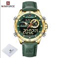 NAVIFORCE Digital Men Military Watch Waterproof Wristwatch LED Quartz Clock Sport Watch NF9208. 