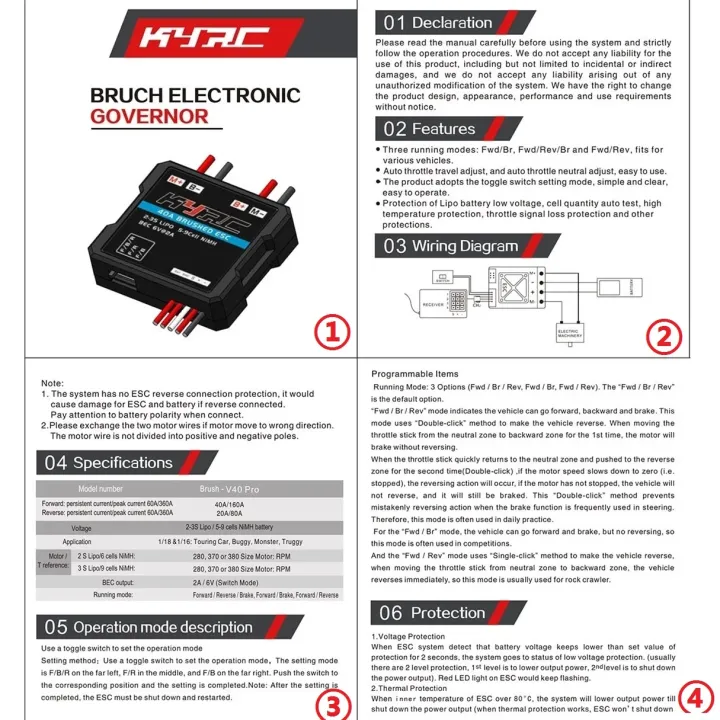 WPL%20C24%20C34%20MN%20D90%20MN99S%20MN86S%20MN128%2040A%20Brushed%20ESC%20Electronic%20Speed%20Controller%20RC%20Car%20Upgrade%20Parts%20-%20Image%205