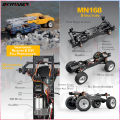 MN Model RC Car Mn168 1/12 Full Scale RTR 2.4G 4WD 280 Motor Proportional Off-Road Remote Control RC Truck Kids Toys Metal Parts.