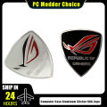 Computer Case Aluminum Sticker ROG Logo Gamer Belief Lable PC Cabinet MOD Part Black/White. 
