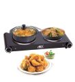 Anex AG-2062  Deluxe Hot Plate Double  Black. 