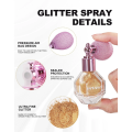 5 Color Body Highlight Powder Spray Brightening Sparkling Glitter Clothes Face Hair Makeup Highlighter Spray.