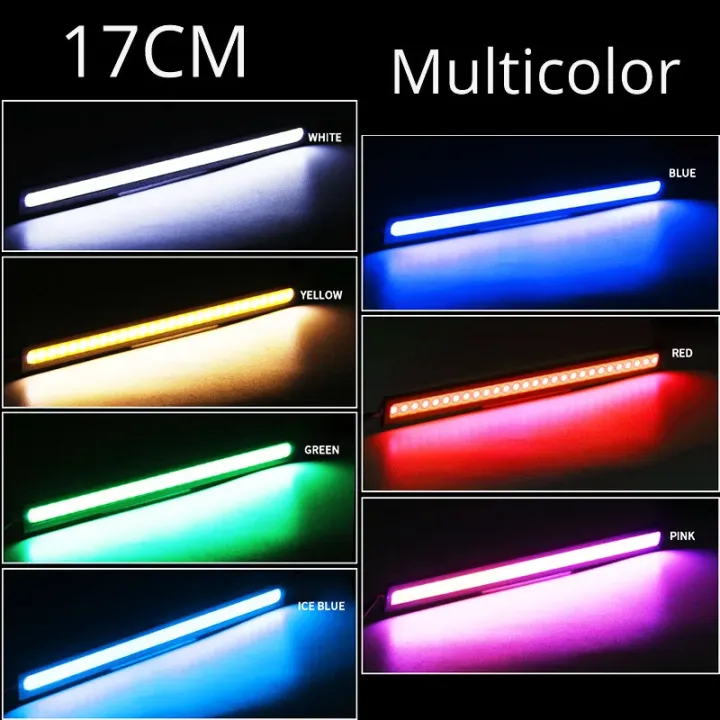 2pcs%2017cm%20COB%20DRL%20LED%2012V%206000K%20Waterproof%20Daytime%20Running%20Light%20Auto%20Strip%20Light%20%20Fog%20Lamp%20Car%20motorcycle%20Styling%20Led%20DRL%20Lamp%20-%20Image%206