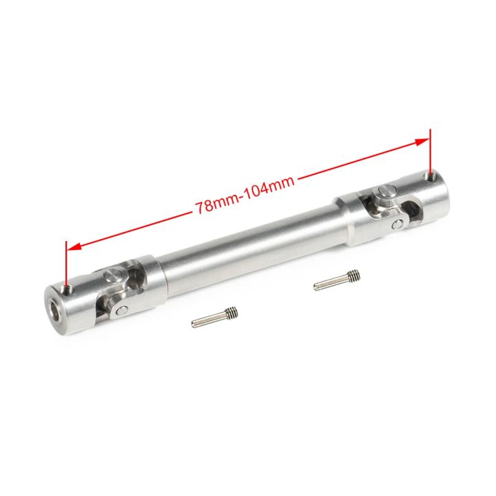 Stainless%20Steel%20Drive%20Shaft%20Universal%20Joint%20Driveshaft%20for%201/18%20RC%20Rock%20Crawler%20Axial%20UTB18%20Capra%20Unlimited%20Trail%20Buggy%20Upgrade%20-%20Image%203