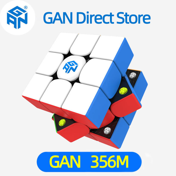 Gan 356 M Magnetic Speed Cube Stickerless Gan 356m 3x3 Speedcube 3x3x3