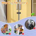 Baby Safety French Fridge Door Lock, Childproof Double Door Refrigerator Lock, Cabinet Cupboard Lock for Toddlers. 