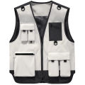 Outdoor Photography Workwear Vest Jackets Men Multi Pockets Fishing Vests Quality Leisure High Tech Male Work Waistcoat.