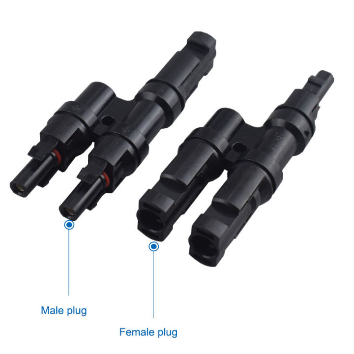 1%20Pair%20IP67%20Solar%20PV%20Connector%20Approved%202%20to%201%20T%20Branch%20Male%20And%20Female%20Solar%20100%25%20PP0%20Parallel%20DIY%20Solar%20Kits%20System%20-%20Image%204