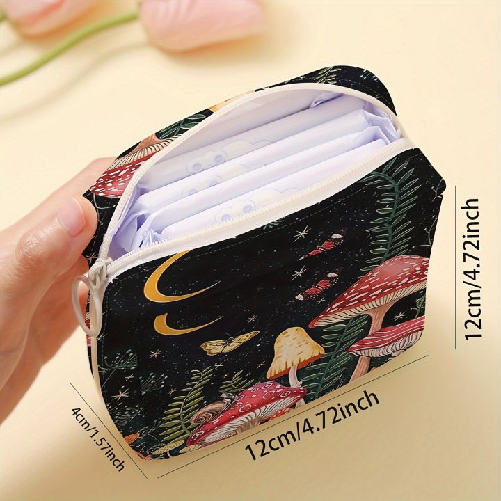 1%20pc%20Mushroom%20pattern%20printed%20sanitary%20napkin%20storage%20bag,%20women's%20lightweight%20tissue%20bag,%20sanitary%20tissue%20bag%20-%20Image%203