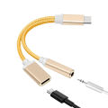 2 in 1 Type-C to 3.5mm. USB 3.1 Type-C USB-C male to 3.5 aux audio female jack cable for Android. 